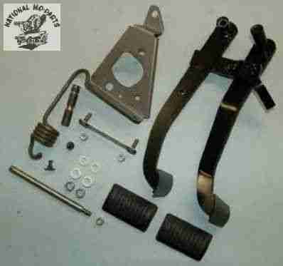 1971-4 Clutch And Brake Pedal Kit - Over Center Spring
