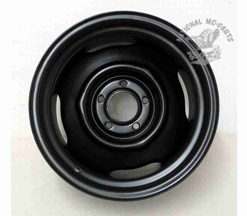 15" x 8" OEM Type Stamped Steel Wheel/Rim, Painted Black