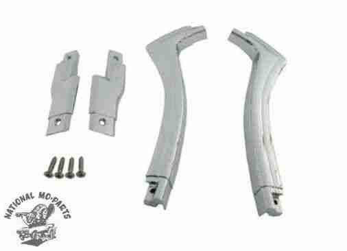 1968-70 Dodge B-Body Convertible Chrome Die-Cast Belt Moulding, 4Pc Set-Repro