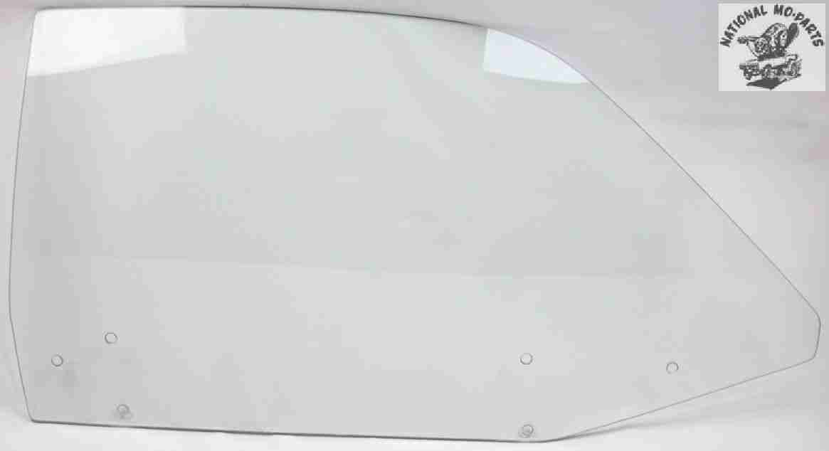1970-72 Duster, 71-72 Demon "Clear" Right Door Glass-Repro