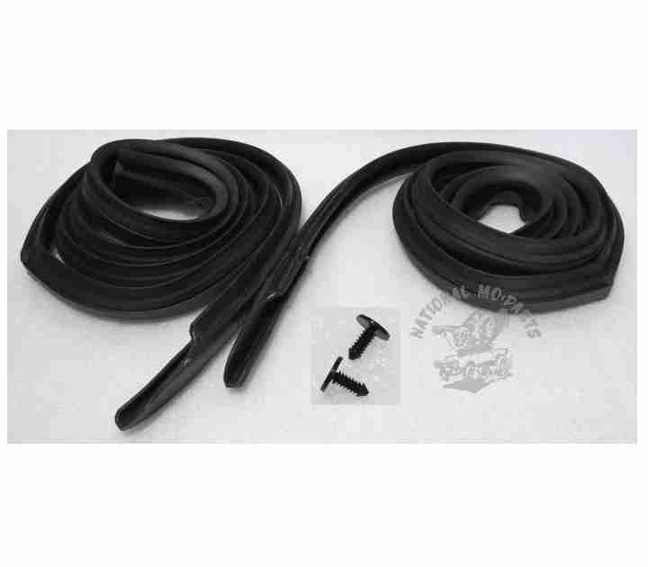 1966-67 B Body H/T Roof Rail Weatherstrips Pair-Repro