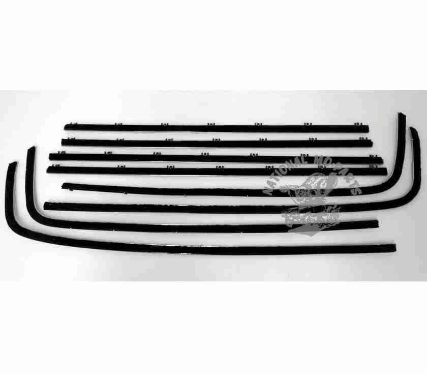 1966 Charger Inner & Outer Window Felts, 8Pc. Set-Repro