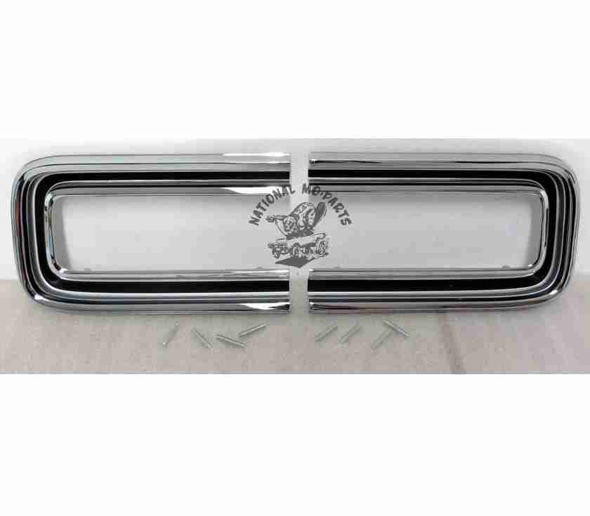 1966-67 Charger Tail Light Outer Bezels/Trim, Pair-Repro