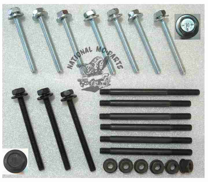 1966-71 426 Hemi Intake Manifold Hardware Pkg.-Repro