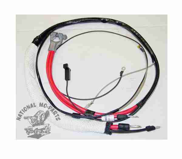 1966 B Body HEMI Positive Battery Cable with Auto Trans