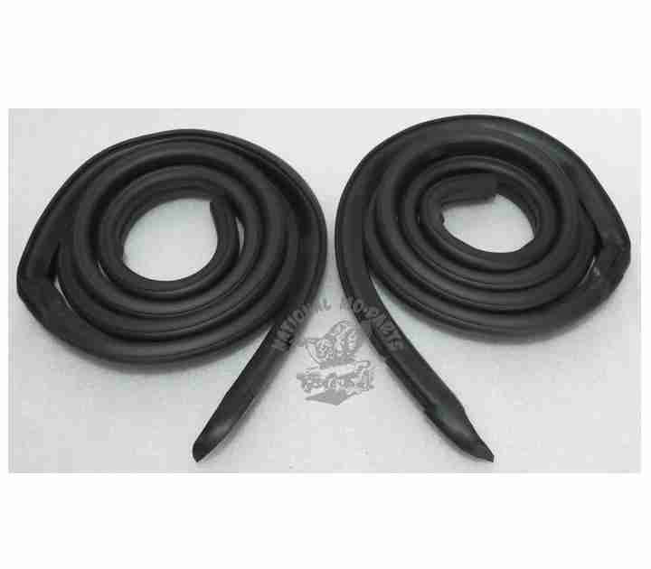 1967-69 Barracuda Fastback Roof Rail Weatherstrips, Pair-Repro