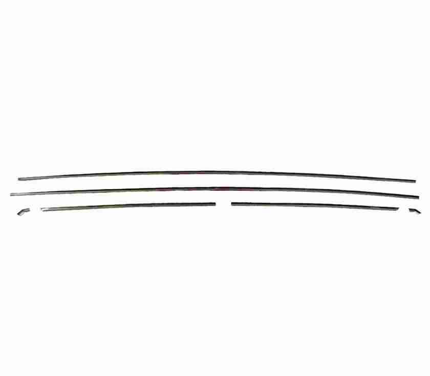 67-69 Barracuda Fastback Drip Rail Moulding, 6Pc. Set-Repro