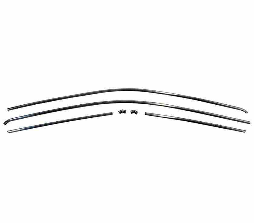 67-69 Barracuda Coupe/Notchback Drip Rail Moulding, 6Pc. Set-Repro