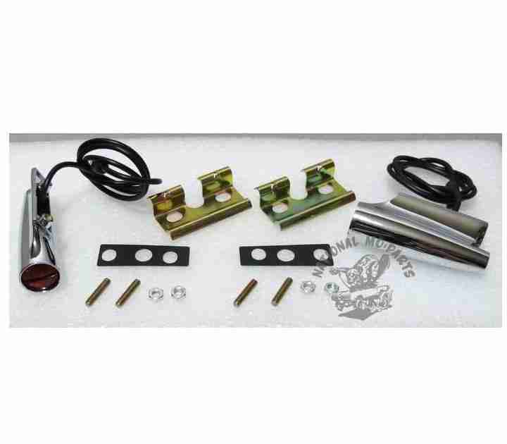 1967-69 Dart, Plymouth B-Body & 67-68 Fury Fender Mount Turn Signal Indicators, Pair-Repro