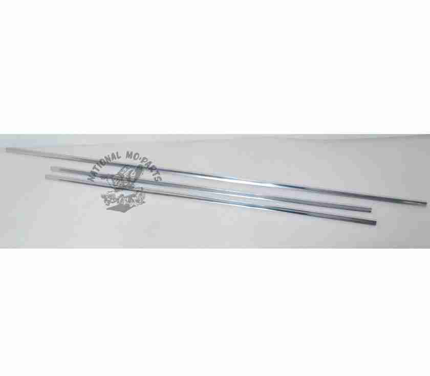 1967 A-Body 2 & 4 Door Post Windshield Moulding/Lockstrip Set, 8Pc.-Repro