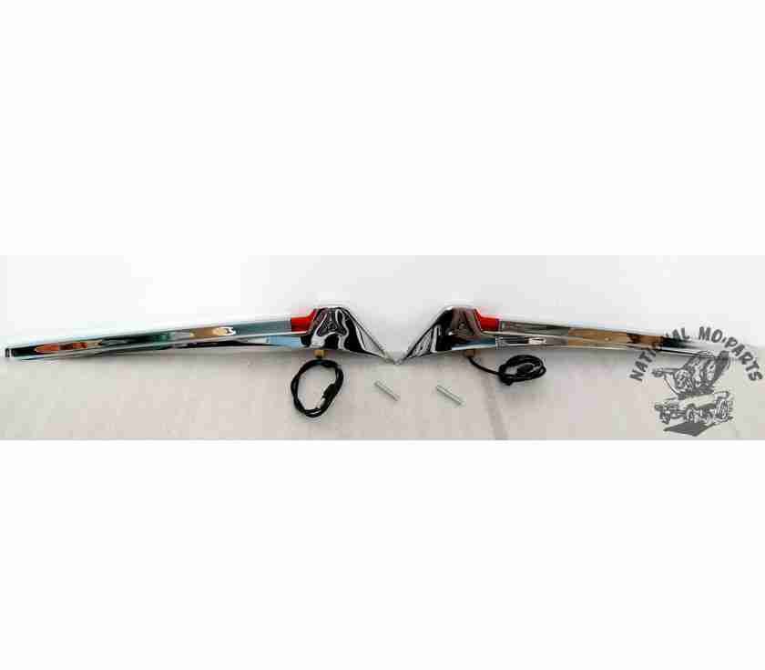 1967 Charger Fender Mount Turn Signal Indicators, Pair-Repro