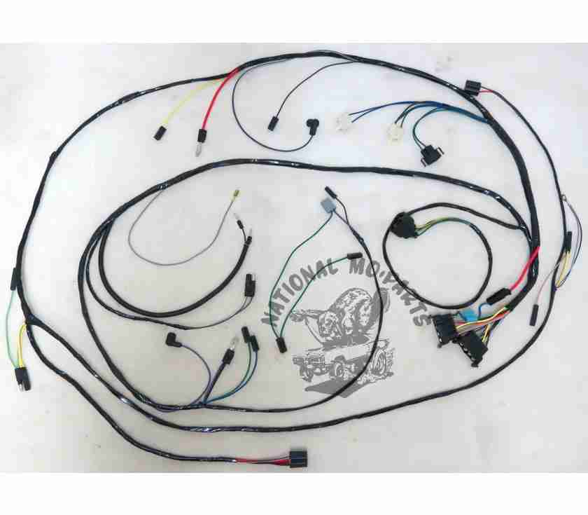 1967 Valiant & Dart Engine-Headlight Harness-All Engines with Electronic Ignition & 4 Pin Ballast Resistor