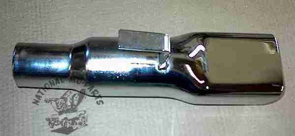 68-70 Charger Factory Style Chromed Mild Steel Exhaust Tips-Repro