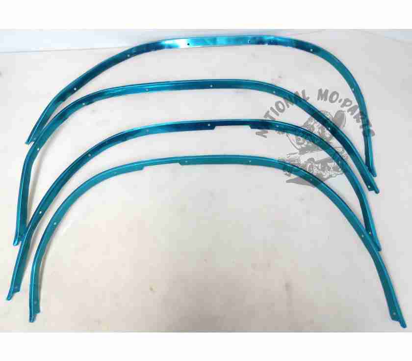1968-70 Charger Wheel Opening Moulding Set, Stainless Steel-Repro