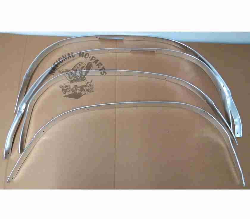 1968-70 Plymouth B-Body Wheel Opening Moulding Set, Aluminum-Repro