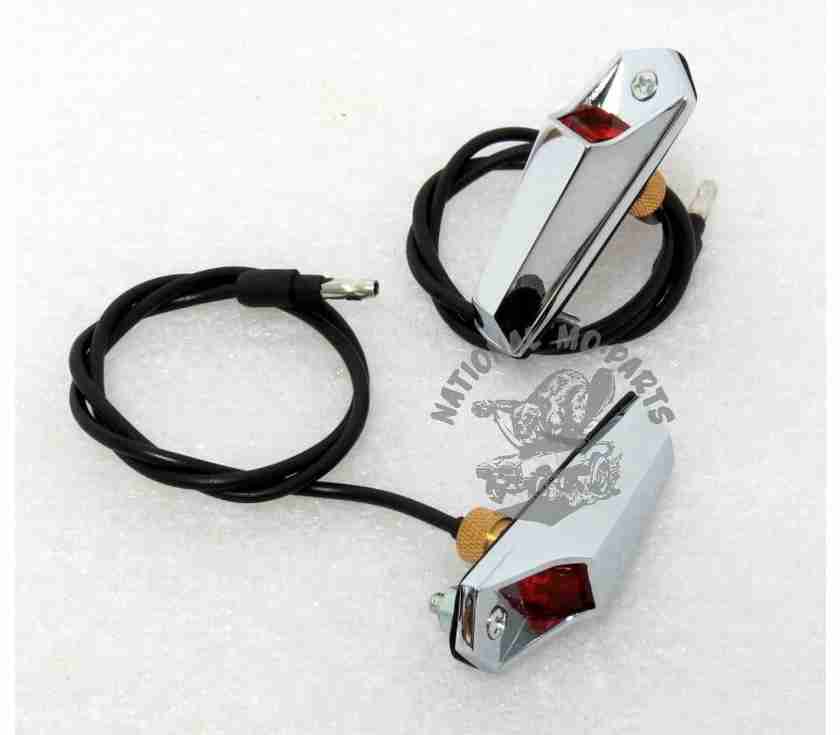 1968 Barracuda Hood Mount Turn Signal Indicators, Pair-Repro