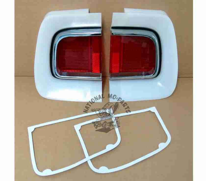 1968 Barracuda Tail-Lamp Lenses, Pair-Repro
