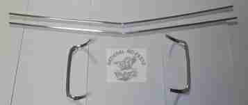 1968 Charger Grille Mouldings, Complete 4 Pc. Set-Repro