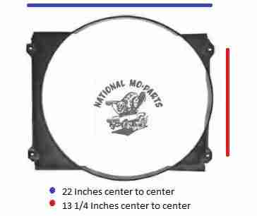 1970-72 A-Body Small Block 22" Radiator Fan Shroud-Repro