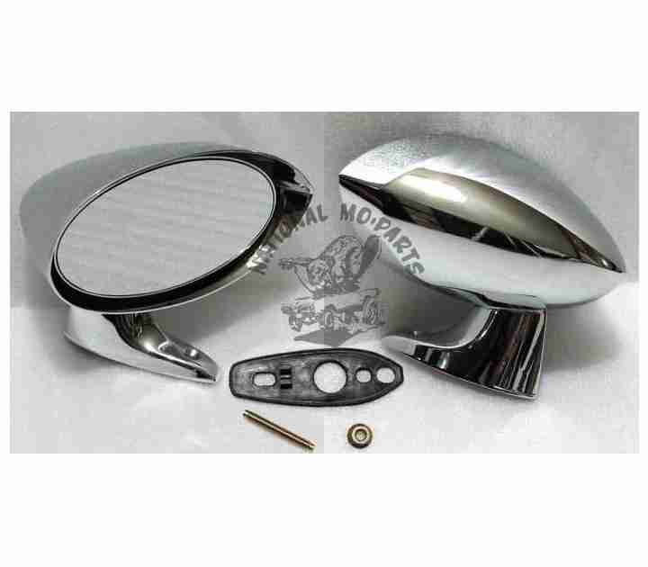 1970-76 A-Body & 70 B-Body Right Hand Racing Style Mirror, Chrome-Repro