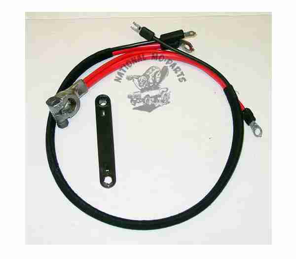 1970-75 A, 71-72 B, 70-72 E-Body Slant Six & Big Block Positive Battery Cable,(See Details for Fitment)