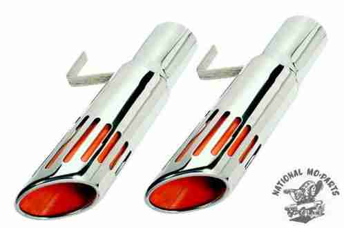 71-72 Charger Exhaust Tips Long 2 1/2