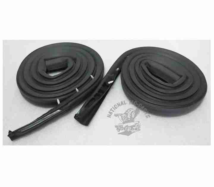 1971-74 B Body 2Dr H/T Roof Rail Weatherstrips (Excluding 73-74 Charger "SE's"), Pair-Repro