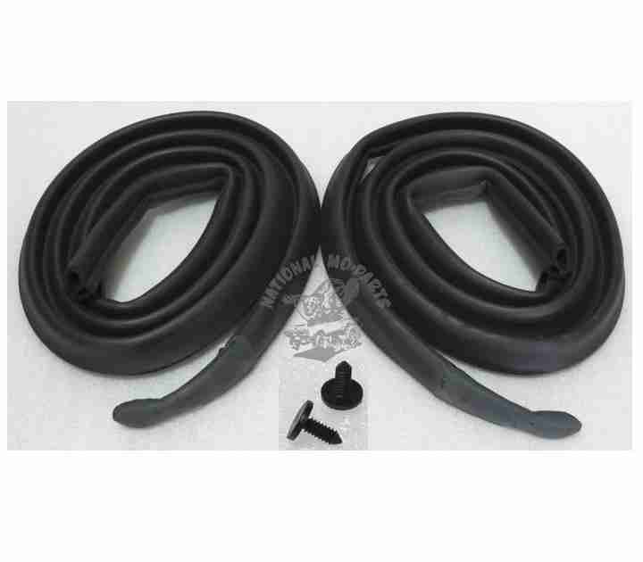 1973-76 A Body 2 Door Hardtop (Except Fastbacks) Roof Rail Weatherstrips, Pair-Repro