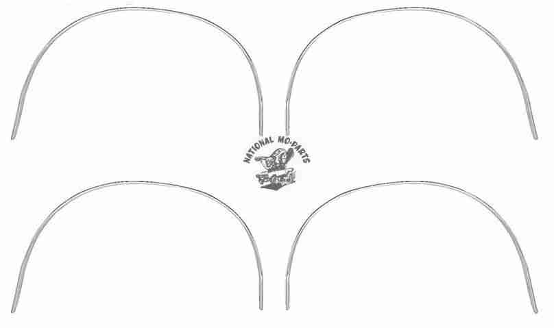 1973-4 Charger Wheel Opening Moldings