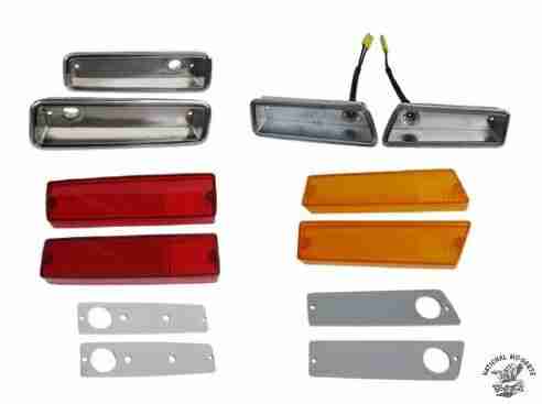 1970 Charger Sidemarker Light Bezel Set