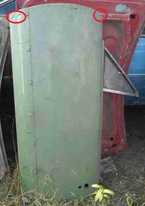 1969-70 B-Body Dodge Left Door Shell - Used