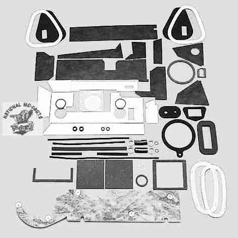 1965-8 AC Heater Box Basic Rebuild Kit